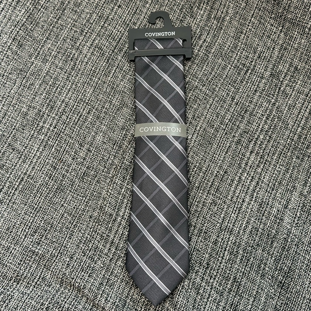 Covington tie - various shades of gray